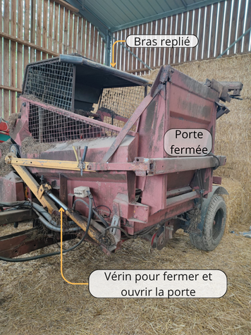 Photos annotées de la désileuse.